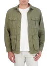 Robert Graham Sahara Linen Jacket In Olive