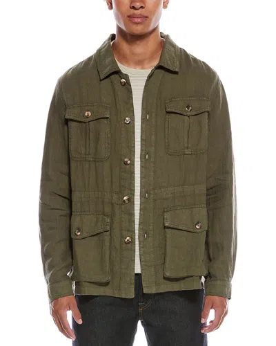 Robert Graham Weston Sahara Linen Jacket In Green