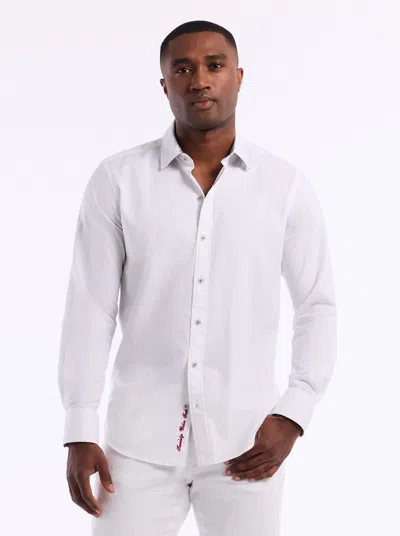 Robert Graham Windsor 2 Long Sleeve Button Down Shirt In White