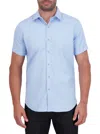 Robert Graham Windsor 2 Short Sleeve Button Down Shirt In Light Blue