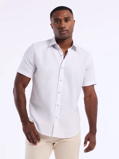 Robert Graham Windsor 2 Short Sleeve Button Down Shirt In White