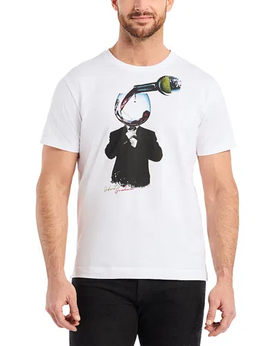 Robert Graham Wine Man Graphic Tee In White