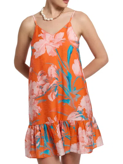 Robert Graham Lucy Floral Trapeze Dress In Multi