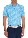 Robert Graham Men's Wooderson Performance Stretch Polo Shirt In Blue