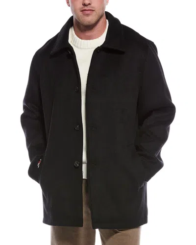 Robert Graham Wool-blend Car Coat In Black