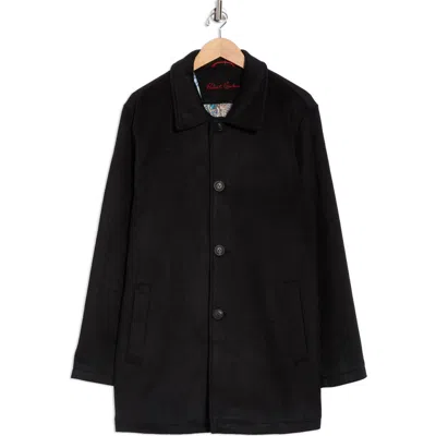 Robert Graham Wool Car Coat In Black