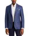 Robert Graham Wool, Silk & Linen Check Slim Fit Sport Coat In Navy/blue
