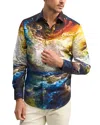 Robert Graham Wrath Cotton Printed Classic Fit Button Down Shirt In Multi