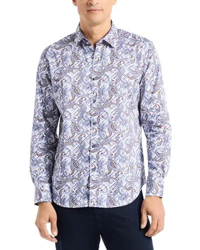 Robert Graham Buckingham Long Sleeve Button Down Shirt Tall In Purple