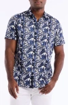 Robert Graham Yadkin Short Sleeve Cotton Button-up Shirt