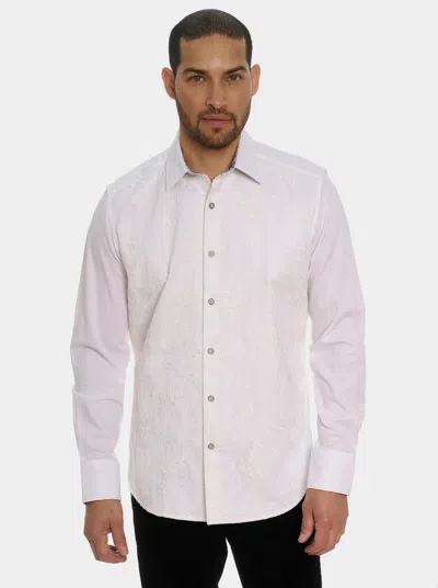 Robert Graham Zanzibar Long Sleeve Button Down Shirt In White