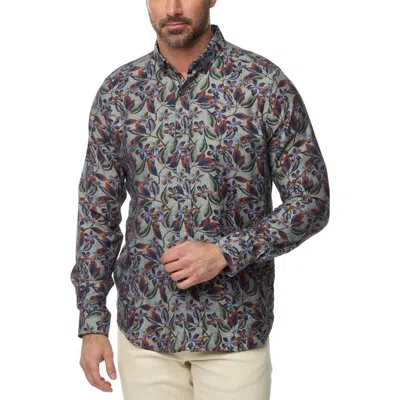 Robert Graham Ziton Tailored Fit Floral Cotton Button-up Shirt In Multi