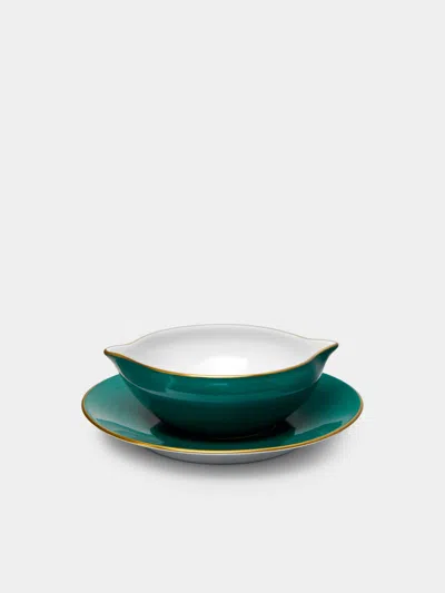 Dressing Gownrt Haviland & C Parlon Coco Hand-painted Porcelain Gravy Boat Dressing Gownrt Haviland & C. Parlon Abask Luxury Gift