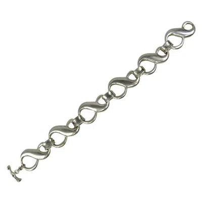 Pre-owned Robert Lee Morris 1990s  Rlm Sterling Silver Link Bracelet New, Never Worn
