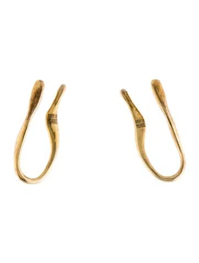 Pre-owned Robert Lee Morris Abstract Drop Earrings In Multi