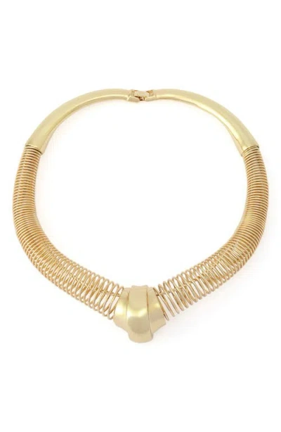 Robert Lee Morris Coiled Collar Necklace In Gold