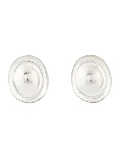 Pre-owned Robert Lee Morris Concave Disc Clip-ons In Multicolor