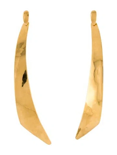 Pre-owned Robert Lee Morris Curved Blade Drop Earrings In Multi