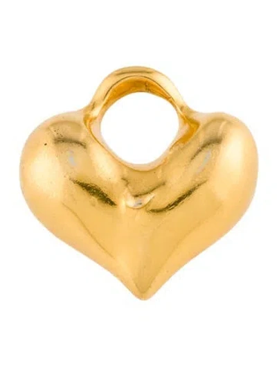 Pre-owned Robert Lee Morris Heart Pendant In Multi