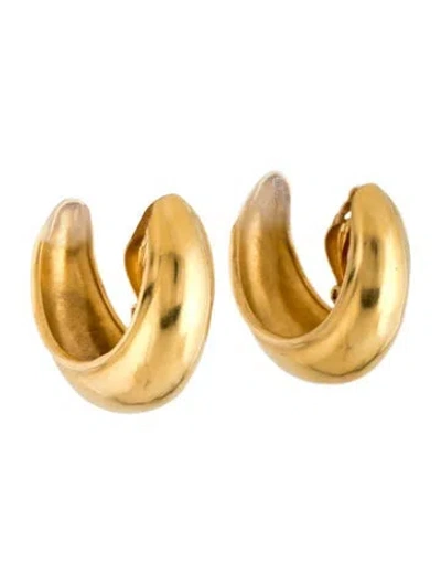 Pre-owned Robert Lee Morris Hoop Clip-on Earrings In Multicolor
