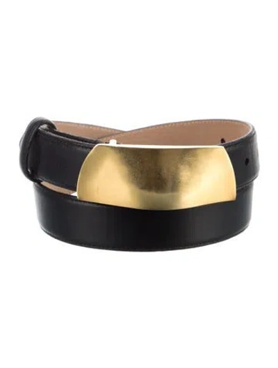 Pre-owned Robert Lee Morris Leather Belt In Black