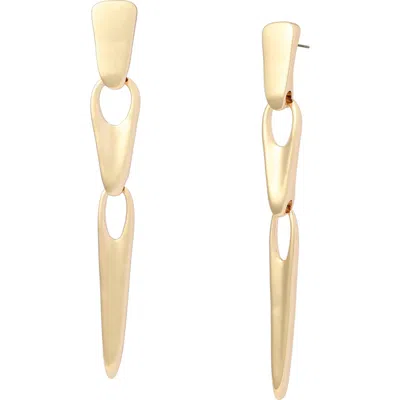 Robert Lee Morris Linear Earrings In Gold