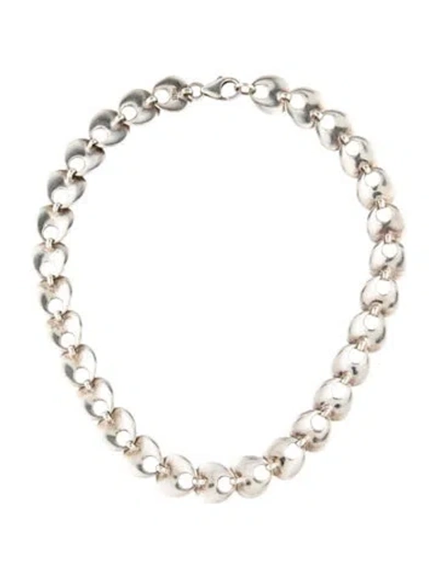 Pre-owned Robert Lee Morris Link Chain Necklace, 15.75" In Multicolor