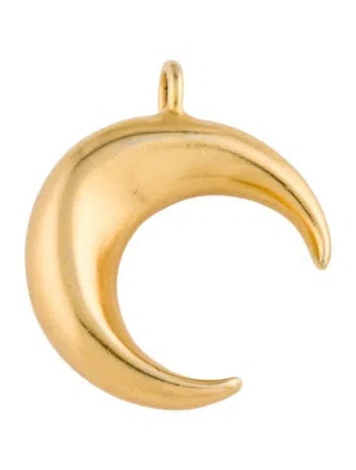 Pre-owned Robert Lee Morris Moon Pendant In Multi