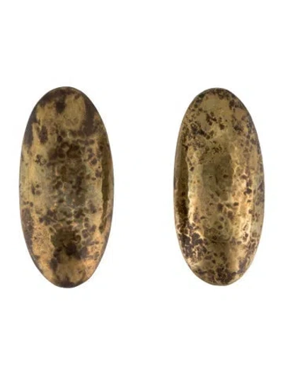 Pre-owned Robert Lee Morris Oval Stud Earring In Multicolor