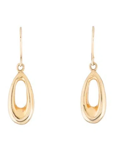 Pre-owned Robert Lee Morris Small Dangling Loop Hoop Earrings In Multi