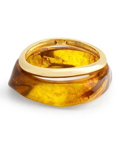 Robert Lee Morris Soho Brown Resin Bangle Bracelet Set