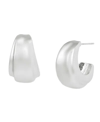 Robert Lee Morris Soho Chubby Huggie Earrings In Metallic