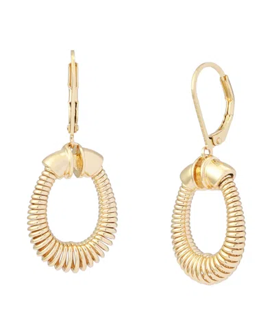 Robert Lee Morris Soho Coiled Drop Earrings In Gold