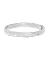Robert Lee Morris Soho Gold And Silver Textured Bangle Bracelet