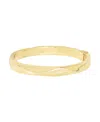 Robert Lee Morris Soho Gold And Silver Textured Bangle Bracelet