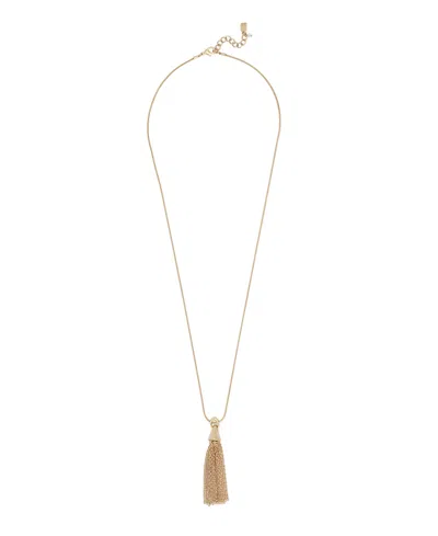 Robert Lee Morris Soho Gold Fringe Tassel Pendant Necklace