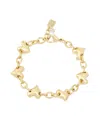 Robert Lee Morris Soho Gold Heart Charm Strand Bracelet In Gold