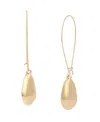 Robert Lee Morris Soho Gold Molten Bead Dangle Earrings In Gold
