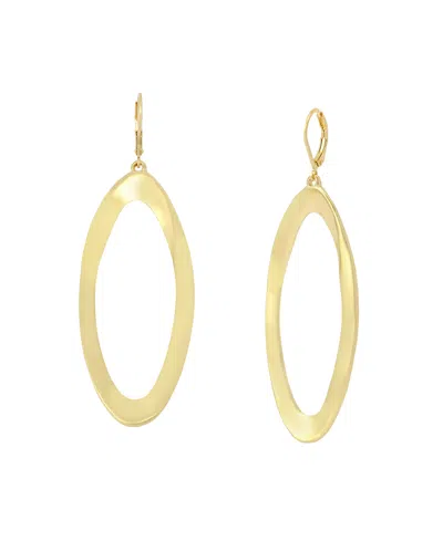 Robert Lee Morris Soho Gold Oval Link Drop Earrings