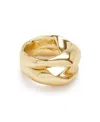 Robert Lee Morris Soho Gold Sculpted Ring Set In Gold