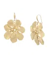 Robert Lee Morris Soho Gold Statement Flower Drop Earrings In Gold