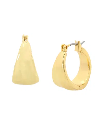 Robert Lee Morris Soho Gold Textured Hoop Earrings