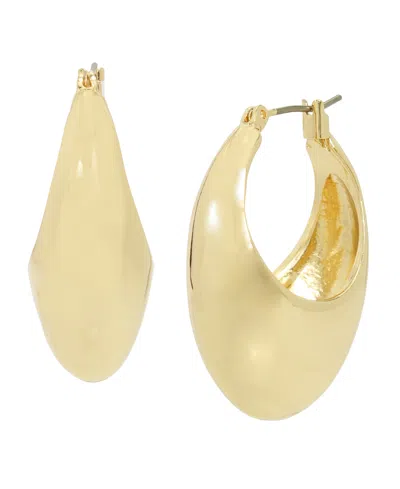 Robert Lee Morris Soho Gold-tone Dome Hoop Earrings