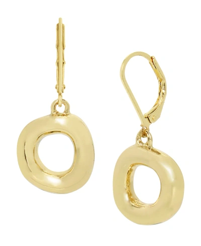 Robert Lee Morris Soho Gold-tone Open Circle Drop Earrings