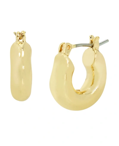 Robert Lee Morris Soho Gold-tone Sculpted Hoop Earrings