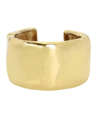Robert Lee Morris Soho Gold-tone Sculpted Statement Bangle Bracelet