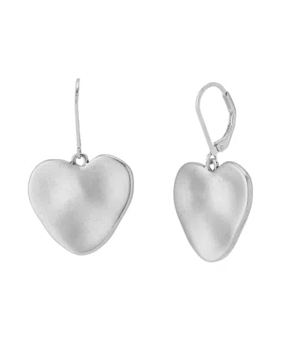 Robert Lee Morris Soho Heirloom Charms Heart Drop Earrings In White