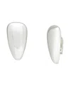 Robert Lee Morris Soho Leaf Clip On Earrings In Silver