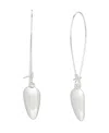 Robert Lee Morris Soho Leaf Dangle Earrings In Silver