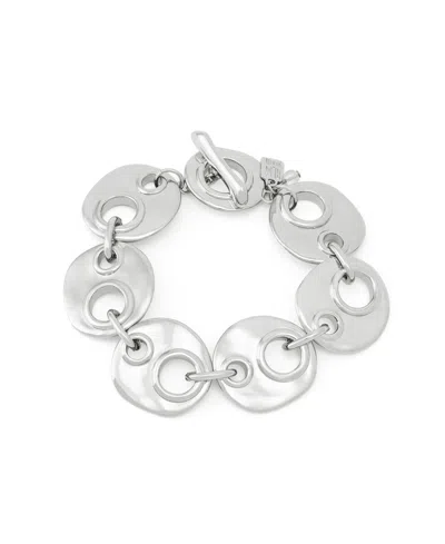 Robert Lee Morris Soho Rhodium Mariner Link Bracelet In Gold